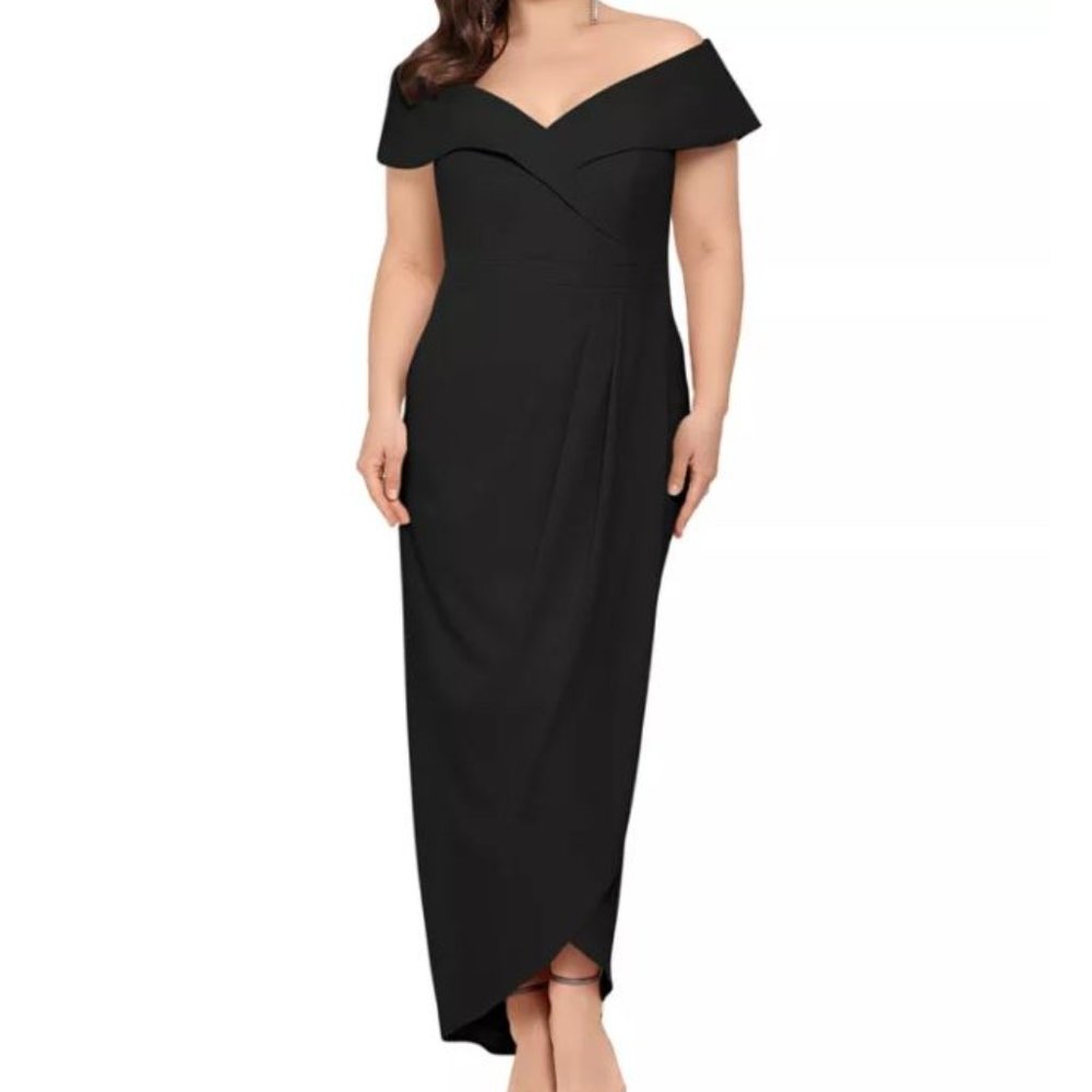 XSCAPE Off the Shoulder Gown // Women's Size 18